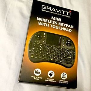 New in Box Gravitti Mini Wireless Keypad